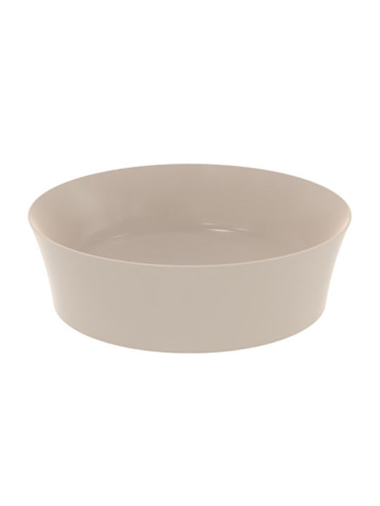 Ideal Standard Ipalyss Vessel Sink Ceramic 40x40x11.5cm Beige