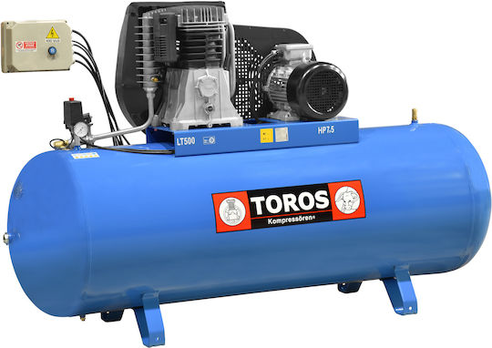 Toros NG6-500F-7,5T Trei faze Compresor de aer cu Putere 7.5hp și Rezervor de aer 500lt 602022