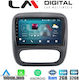 LM Digital Auto-Audiosystem für Opel Vivaro Fiat Talento Renault Verkehr Nissan NV300 Vivaro / Verkehr / NV300 / Talent 2014 - 2020 (Bluetooth/USB/WiFi/GPS/Apple-Carplay/Android-Auto) mit Touchscreen 9"