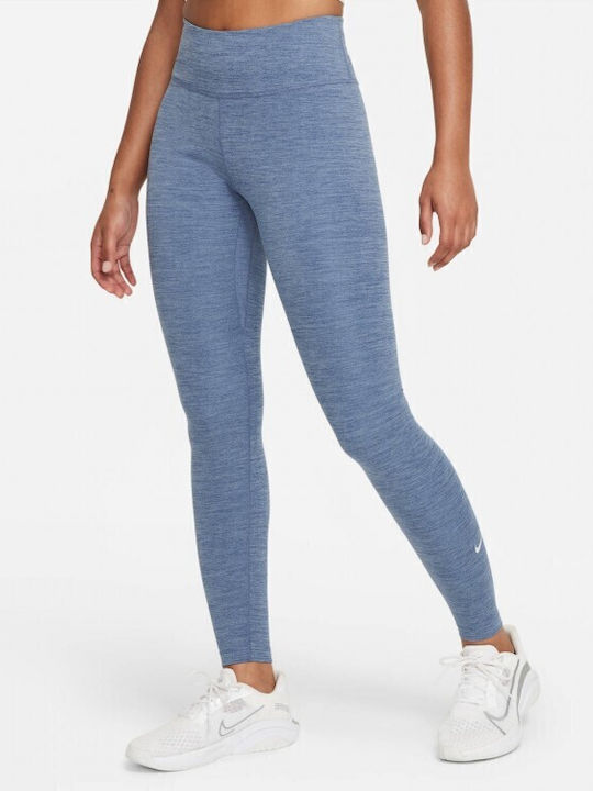 One Women's Long Yoga Legging High Waisted Dri-Fit Blue