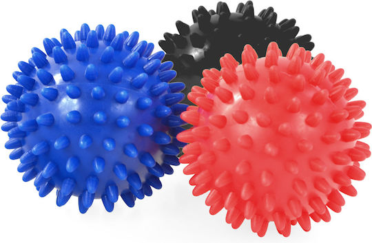Profit Hedgehog Μπάλες Μασάζ 7.5cm σε Πολύχρωμο Χρώμα 3τμχ