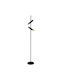 Zambelis Lights LED Floor Lamp H151xW23cm. with Warm White Light 560lm Black