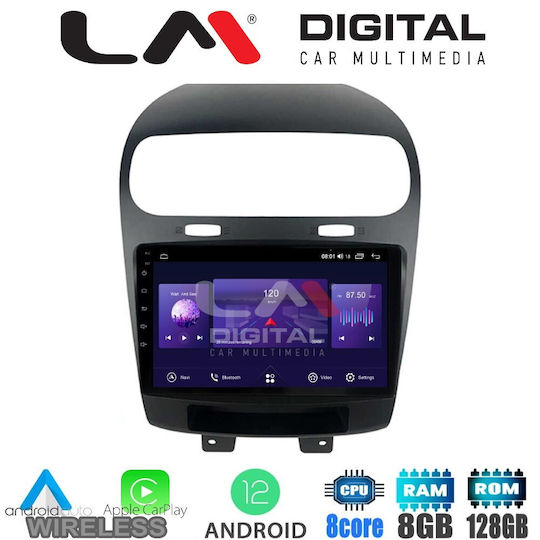 LM Digital Auto-Audiosystem für Fiat Freemont Dodge Reise Freemont 2008 (Bluetooth/USB/AUX/WiFi/GPS/Apple-Carplay/Android-Auto) mit Touchscreen 9"