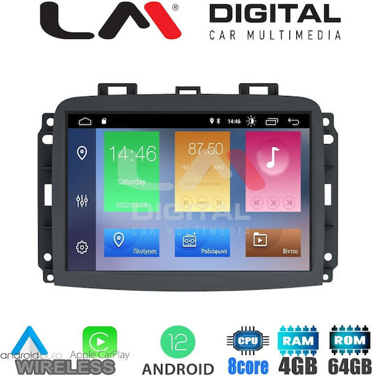 LM Digital Ηχοσύστημα Αυτοκινήτου για Fiat 500L / 500 L 2012+ (Bluetooth/USB/WiFi/GPS/Apple-Carplay/Android-Auto) με Οθόνη Αφής 10"
