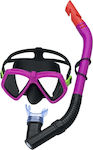 Bestway Μάσκα Θαλάσσης με Αναπνευστήρα Dominator σε Μωβ χρώμα