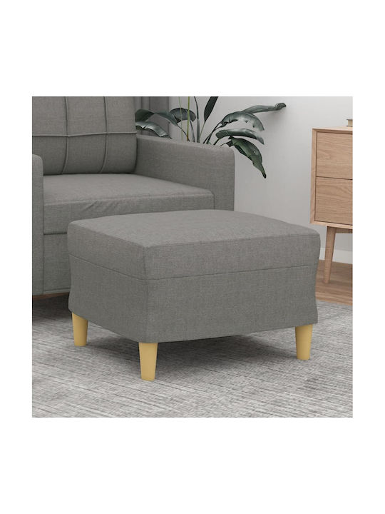 Stoff Fußhocker Dunkelgrau 60x50x41cm