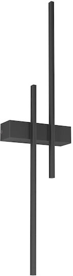 Redo Group Tangent Modern Lamp Wall with Integrated LED and Warm White Light Black 63.4cm