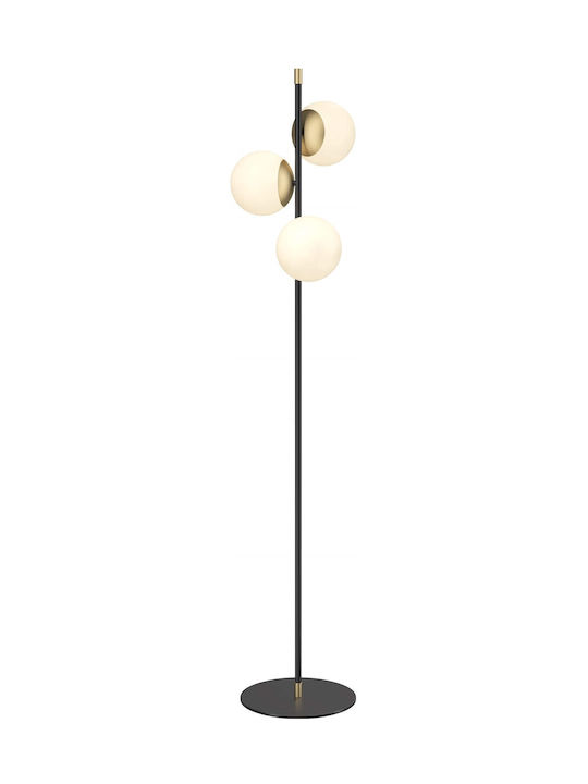 Maytoni Nostalgia Lampa de podea Î150xL37.7cm. cu Soclu pentru Bec E14 Negru