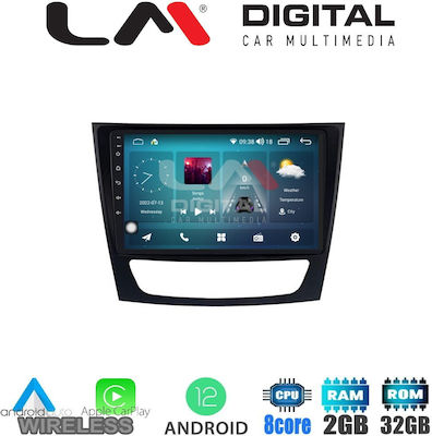 LM Digital Ηχοσύστημα Αυτοκινήτου για Mercedes Benz E W211 2004-2008 (Bluetooth/USB/WiFi/GPS) με Οθόνη Αφής 9"