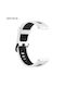 Sonique Strap Silicone White / Black (Amazfit GTR 4/ GTR 3/ GTR 47mm/GTR 3 pro/GTR 2e/GTR 2/3 Stratos/2 Stratos)