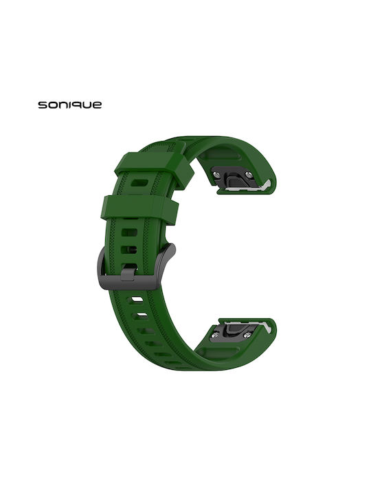 Sonique Strap Silicone Khaki (Garmin Fenix 7S/5...