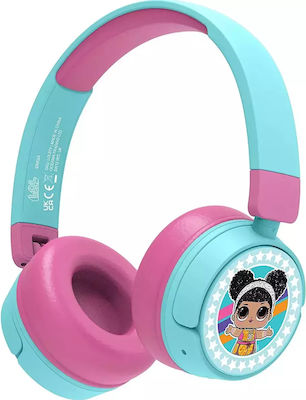 OTL LOL Suprise Bluetooth Wireless On Ear Kids' Headphones with 24 hours of Operation Light Blue LOL979