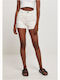 Urban Classics Women's Jean High-waisted Shorts Off White