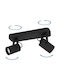 Eglo Sorego Double Spot with Socket GU10 in Black Color