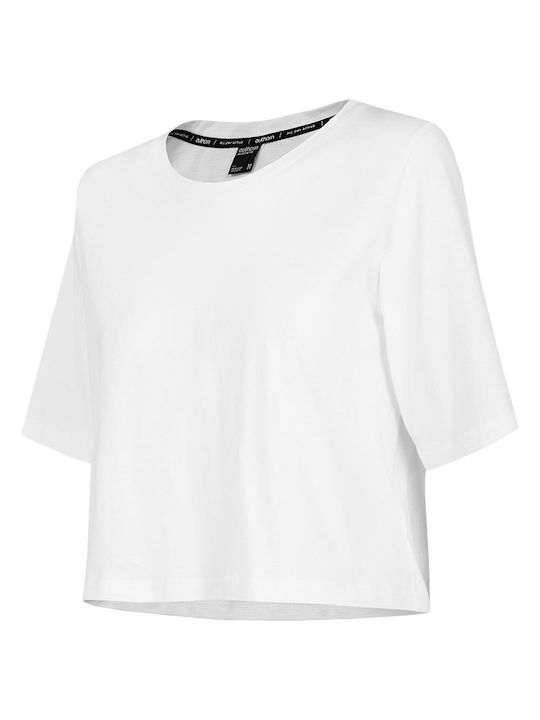 Outhorn Γυναικείο Αθλητικό Crop T-shirt Λευκό