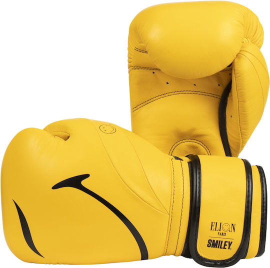 Elion Paris X Smiley Boxhandschuhe Leder für Kampf Gelb