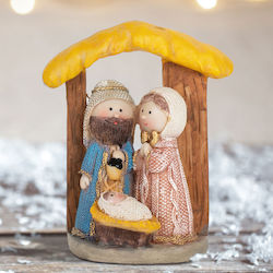 Decorative representation of the Nativity polyresin 10x7x17 cm.