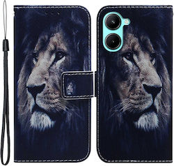 Lion Synthetic Leather Book Multicolour (Realme C33)