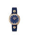 Versus by Versace Uhr mit Blau Lederarmband