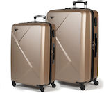 Cardinal 2011 Travel Bags Hard Beige with 4 Wheels Set 2pcs 2011/60/70