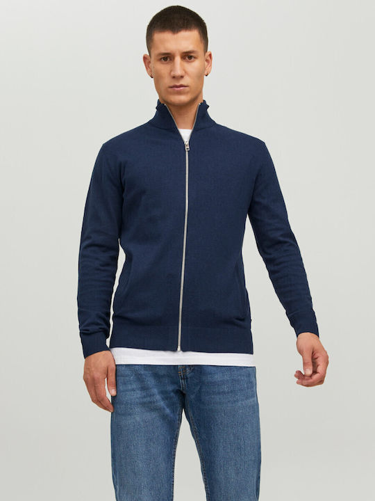 Jack & Jones Cardigan pentru Bărbați Albastru m...