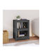 Bibliothek Grau 50x35x68cm