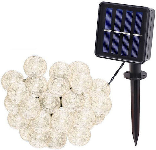 Suspendata Lampă Solară Ghirlande cu Alb Cald Lumină