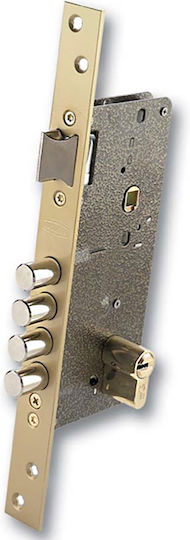 Ezcurra 700B Recessed Lock with Center 50mm Silver