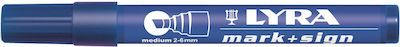 Lyra Permanent Markers 6mm Blue 10pcs