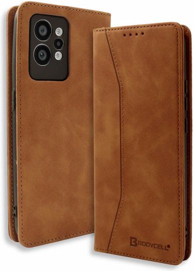 Bodycell Book Δερματίνης Καφέ (Realme GT 2 Pro)