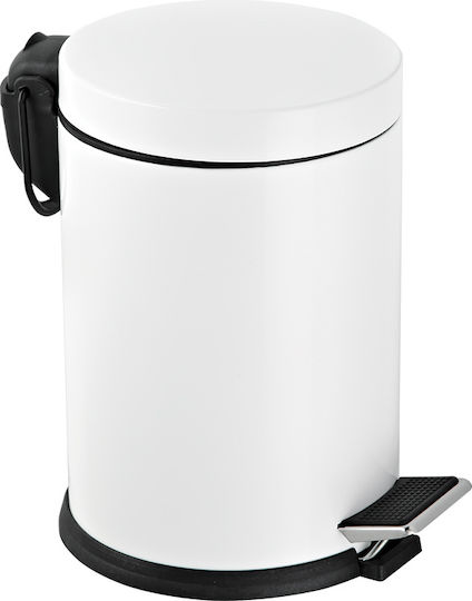 Vesta Metallic Bathroom Basket 12lt White