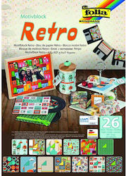 Folia Cardboard Retro Block 26 Sheets 24x34cm
