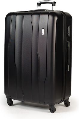 Cardinal 2012 Medium Travel Suitcase Hard Black with 4 Wheels Height 60cm. 2012/60