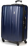 Cardinal 2012 Large Travel Suitcase Hard Blue with 4 Wheels Height 70cm. 2012/70