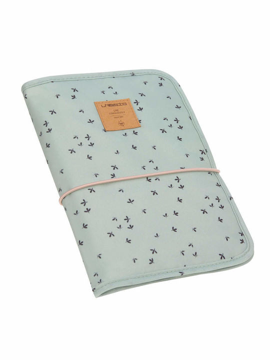 Laessig Pad portabil de schimbare din Material Textil Floral Mint 18x25.5cm