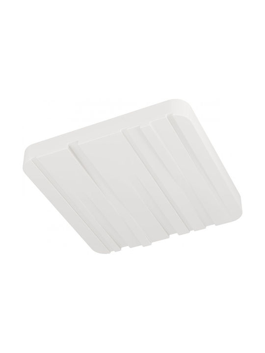 Eglo Ferentino Κλασική Πλαστική Πλαφονιέρα Οροφής με Ενσωματωμένο LED σε Λευκό χρώμα 33cm