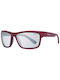 Polaroid Men's Sunglasses with Red Plastic Frame and Gray Polarized Lens PLD7031/S 0Z3/EX