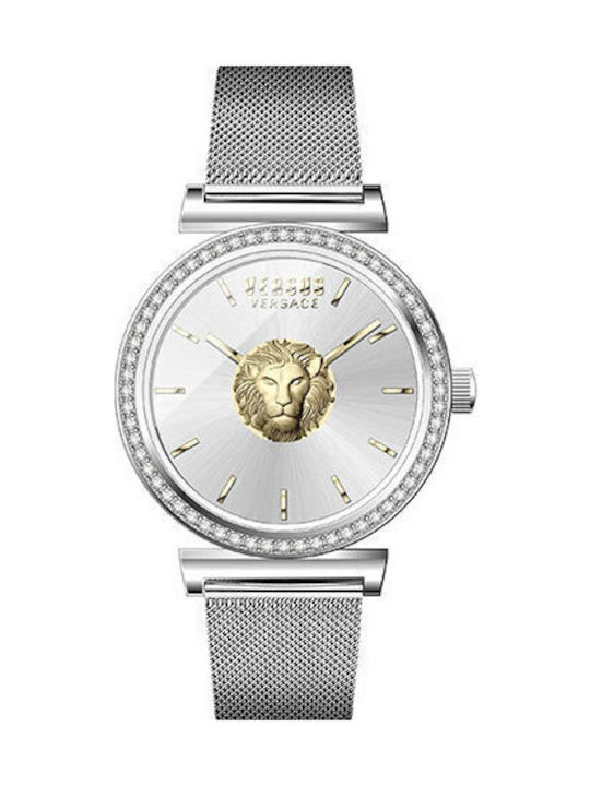 Versus by Versace Brick Lane Дамски Часовник 34mm Кварцов със Сребрист Метална Верижка