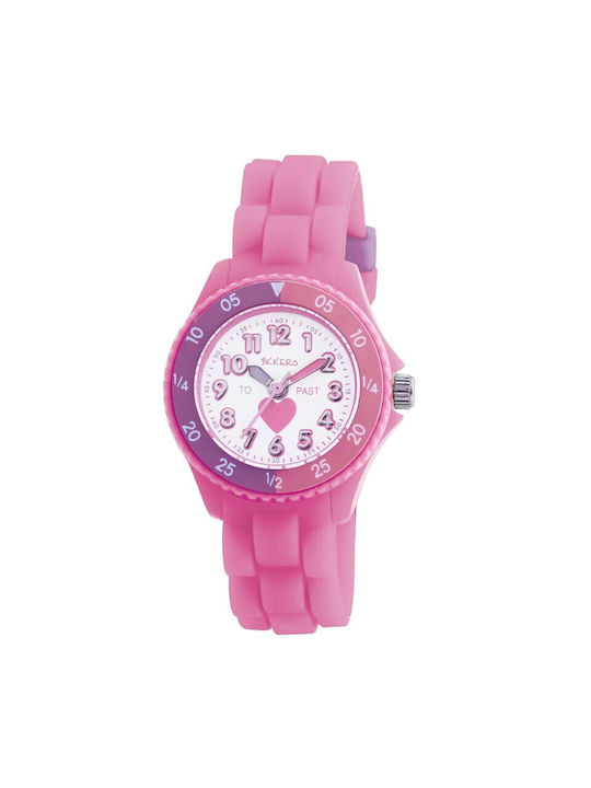 Tikkers Kids Analog Watch with Rubber/Plastic Strap Pink