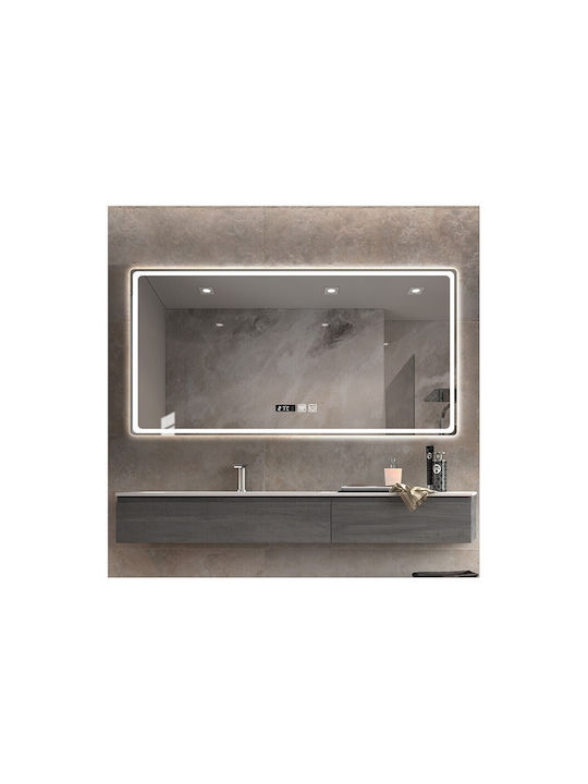 Sparke Astral Rectangular Bathroom Mirror Led Touch 120x70cm