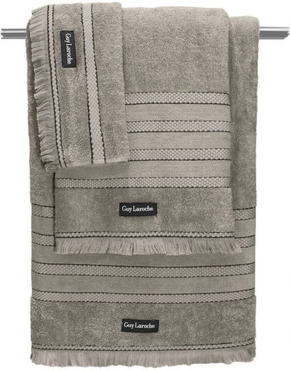 Guy Laroche Bath Towel Set 3pcs Sarlin Wenge Weight 500gr/m²