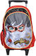 Sunce Miraculous School Bag Trolley Elementary with Water Bottle Holder Red 16L 27 x 11 x 40cm