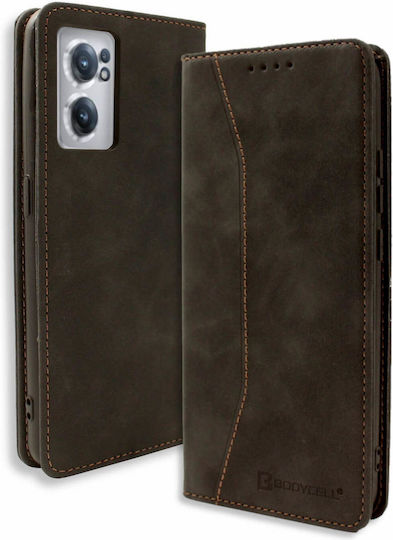 Bodycell Книга Изкуствена кожа Черен (OnePlus Nord CE 2)