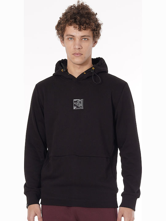 Sweatshirt with Hood Black