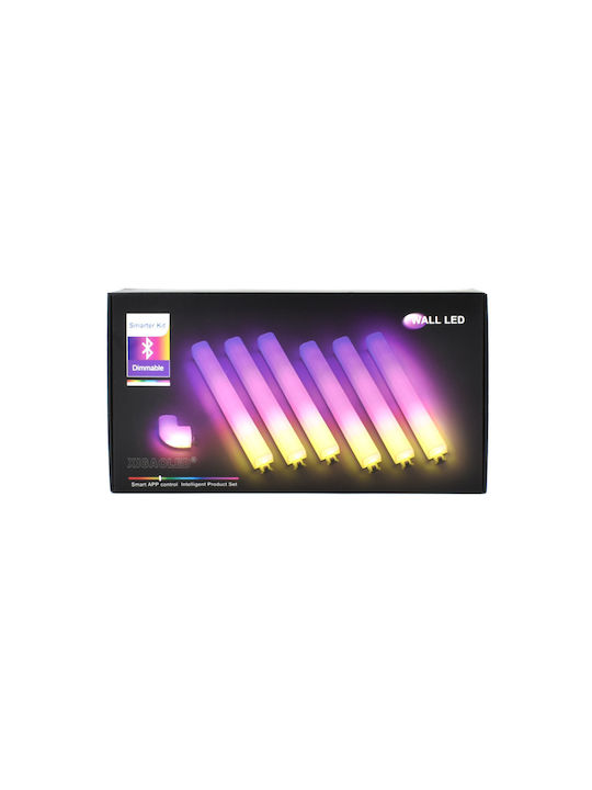 Bluetooth Lustră Decorativă cu Iluminare RGB LED Alb