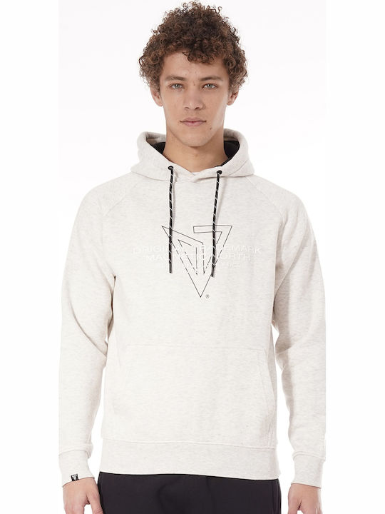Sweatshirt with Hood Oat Melange