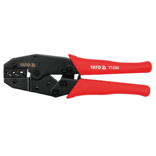 Yato Crimping Pliers for Terminals Cross-Section 0.5 - 6mm² with Ratchet Mechanism Length 220mm