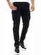 Trousers Cargo Elastic in Slim Fit Black