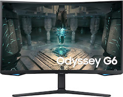 Samsung Odyssey G6 VA HDR Curved Gaming Monitor 32" QHD 2560x1440 240Hz with Response Time 1ms GTG