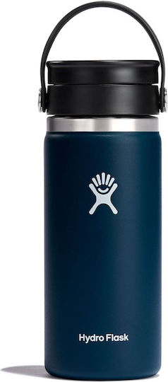 Hydro Flask Sticlă Termosuri Si Cani Termos Gât Larg Oțel Inoxidabil Fără BPA 500ml Indigo